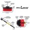 Drill Brush Power Scrubber By Useful Products 5 in W 5 in L Brush, Red R-S-4O-5X-QC-DB - alternate 7